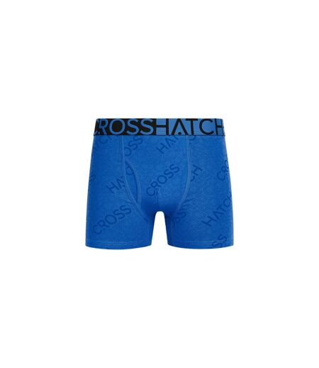 Pack Of 3  Mens Typan Boxer Shorts  Blue Crosshatch