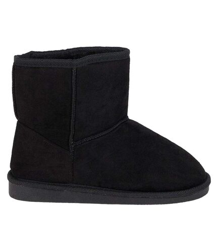 Womens/ladies mika faux sheepskin ankle boots natural black Dorothy Perkins