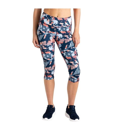 Womens/ladies Influential Ii Geometric 3/4 Length Leggings Multicoloured Regatta