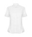 Henbury Womens/Ladies Modern Short Sleeve Oxford Shirt (White)