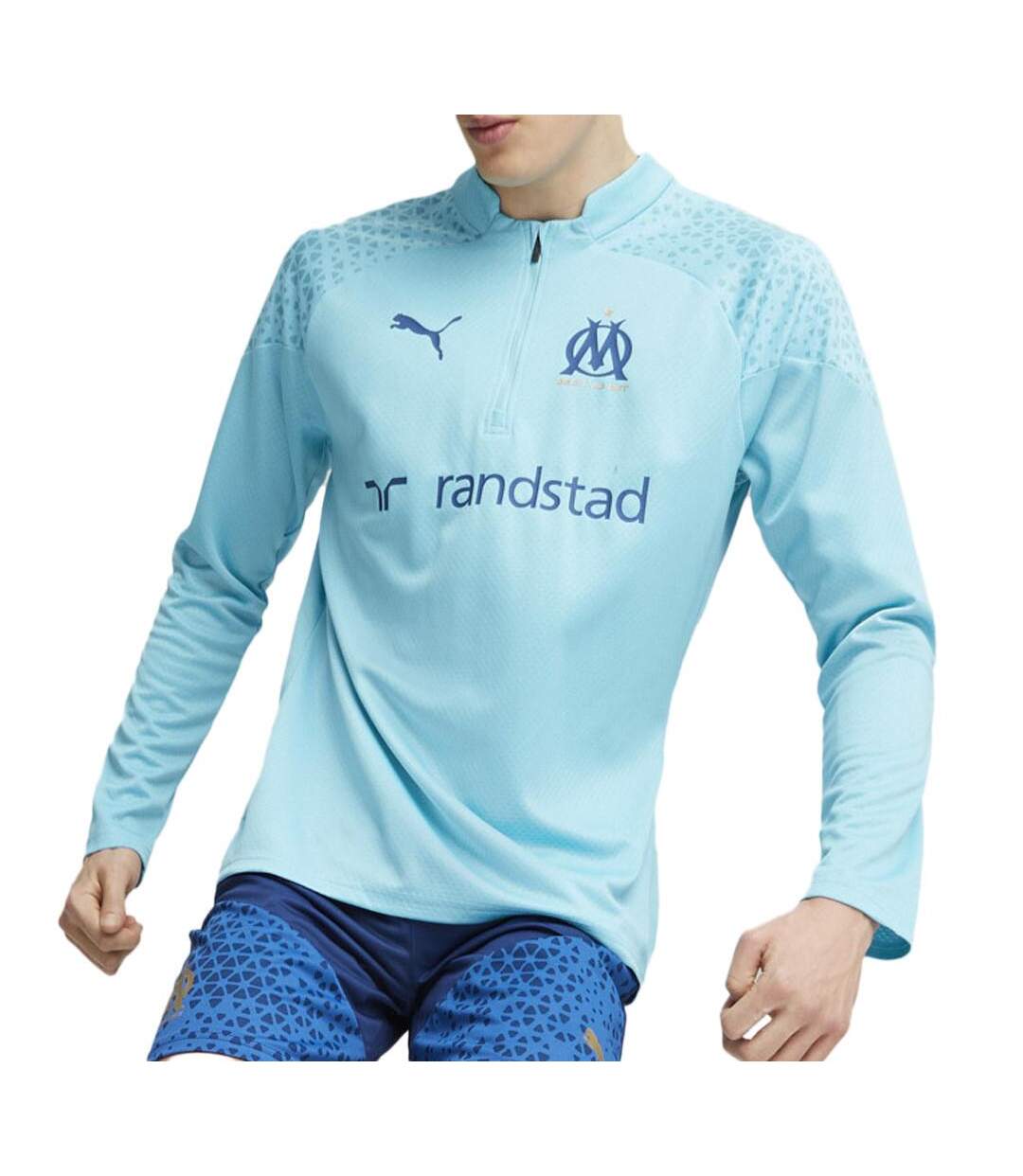 OM Sweat de Training Bleu Homme Puma 2023/24 - L-1