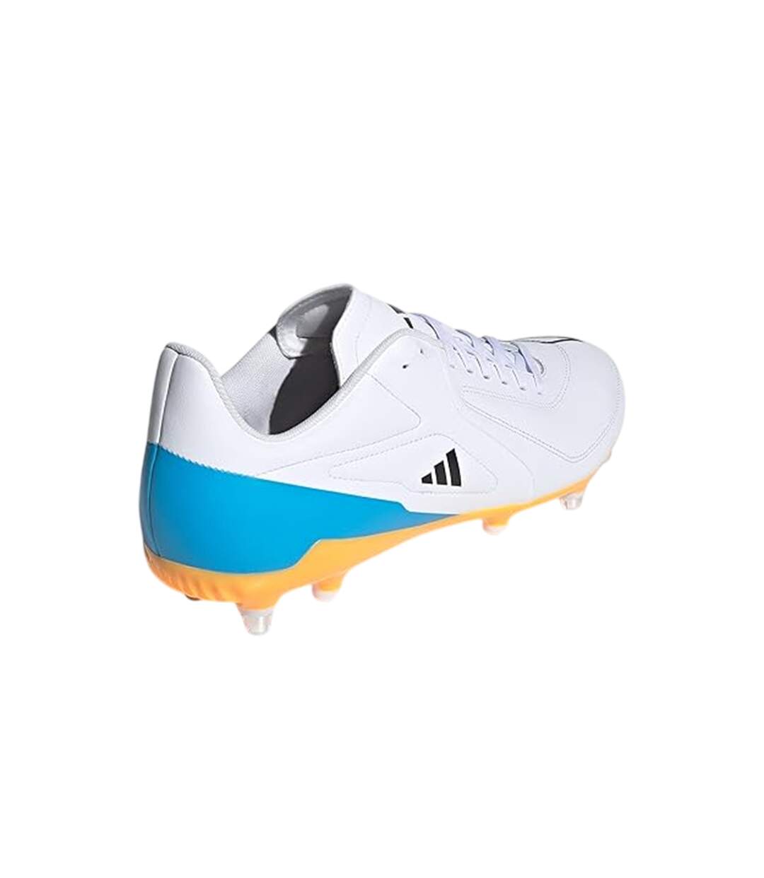 Mens Rs15 Elite Soft Ground Rugby Boots White Black Adidas-2