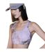 Brassière De Sport Entraînement Femme Violet Kaki Adidas-4
