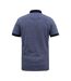 Mens D555 Oxley Fine Stripe Jersey Patch Pocket Kingsize Polo Shirt Navy Duke-3