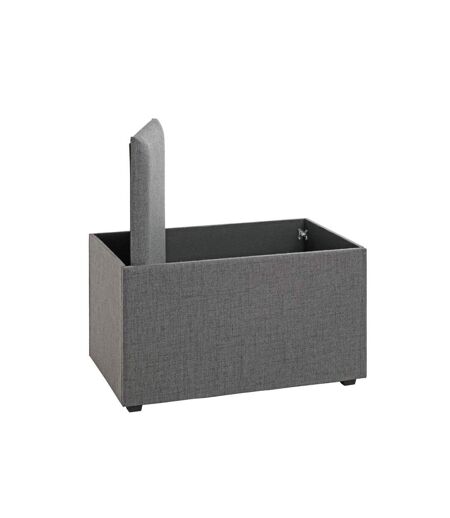 Coffre de Rangement Design Lumyna 65cm Gris