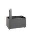 Coffre de Rangement Design Lumyna 65cm Gris-4