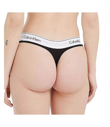 String noir femme calvin klein jeans thonggs 0000f3786e - xs
