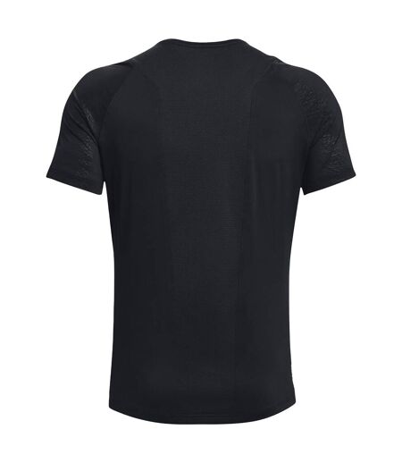 Mens Rush Embo T-shirt Black Under Armour