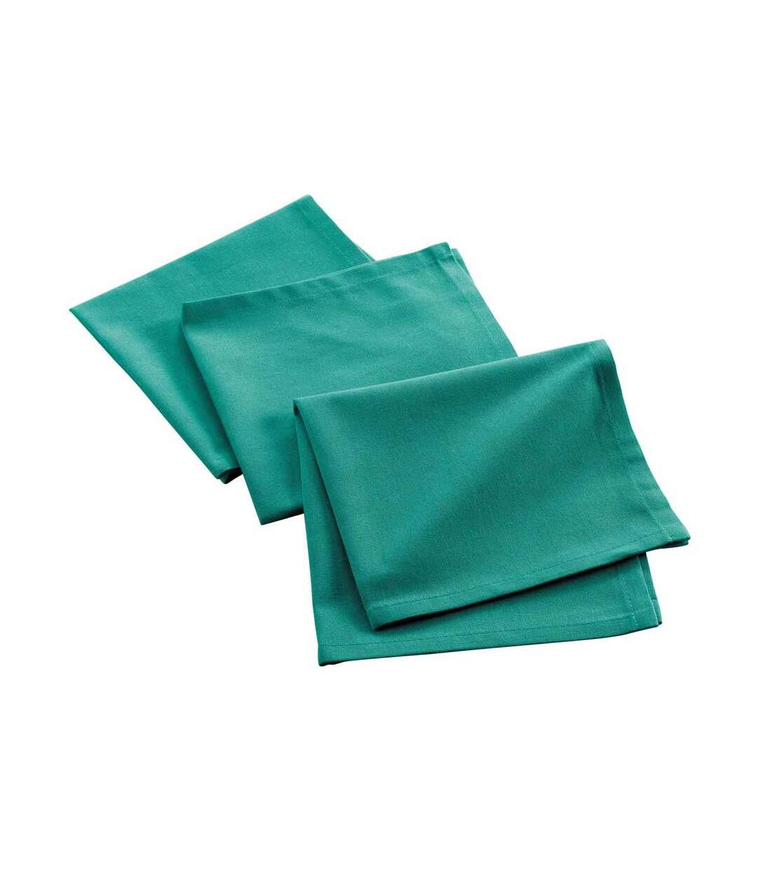 Lot de 3 Serviettes de Table Mistral 40x40cm Émeraude-1