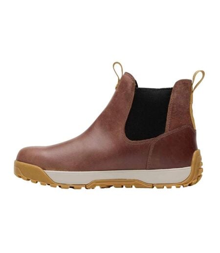 Bottes De Pont En Cuir Pleine Fleur Pour Hommes Marron Xtratuf