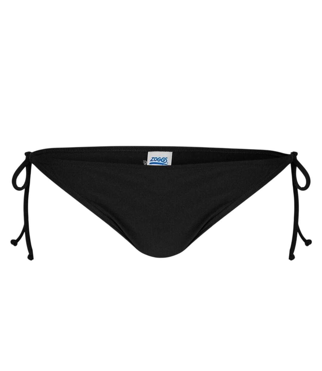 Womens/ladies Side Tie Bikini Bottoms Black Zoggs-2