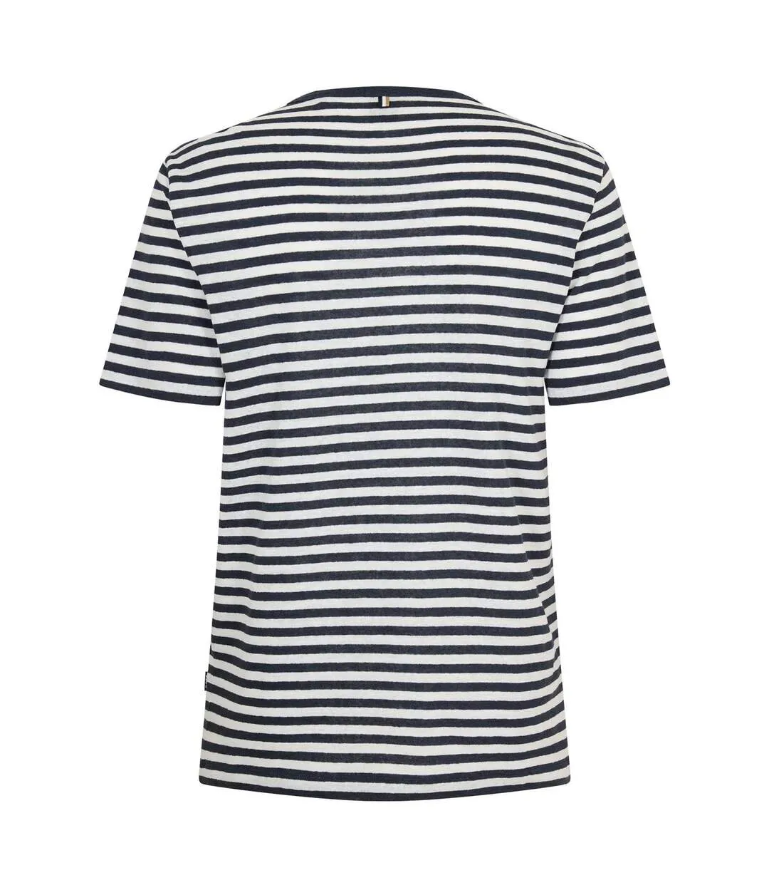 Mens Striped T-shirt Dark Blue Boss-2