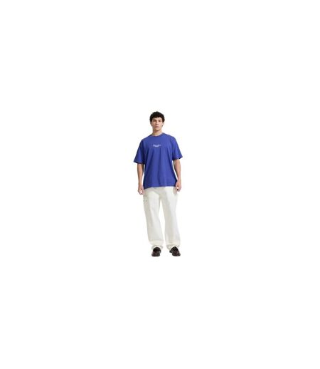 Mens Script Regular T-shirt Regal Blue Guess