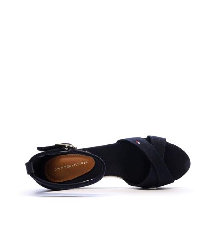 Sandales marine femme tommy hilfiger flag criss-cros
