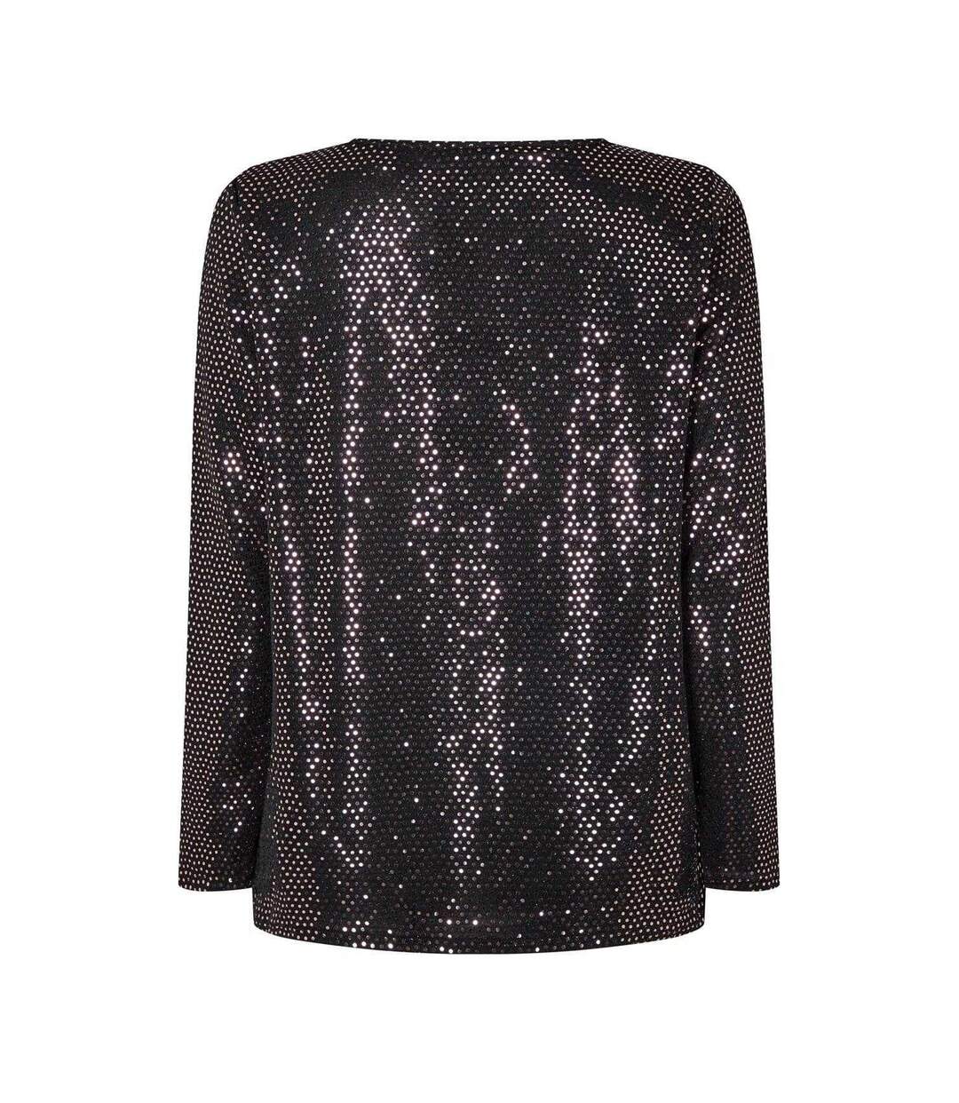 Womens/ladies Sparkle Wrap Top Metallic Biba-3