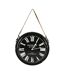 Horloge en métal noir laqué Antiquités de Paris