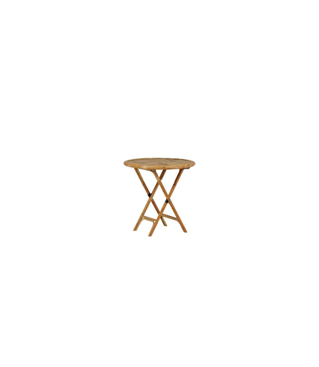 Table de Jardin Cane 80cm Naturel-4