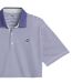 Mens Pure 2.0 Striped Performance Polo Shirt Blue Navy Puma-3