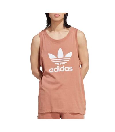 Débardeur orange femme adidas trefoil t - l
