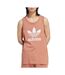 Débardeur orange femme adidas trefoil t - l-1