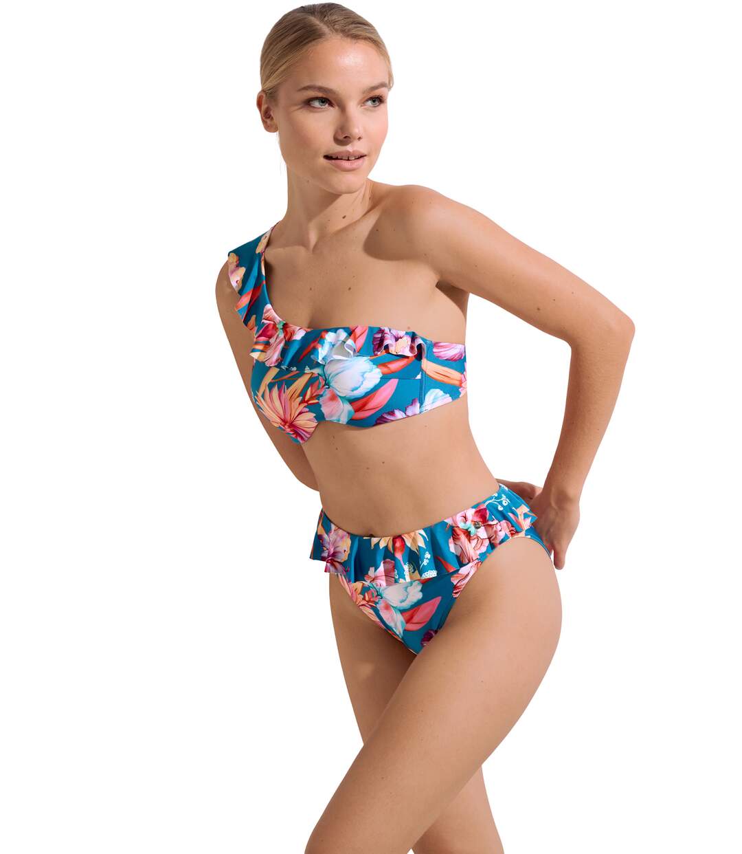 Haut maillot de bain asymétrique préformé Rimini Lisca-4