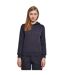 Sweat À Capuche Basic Femme Bleu Marine Build Your Brand-2