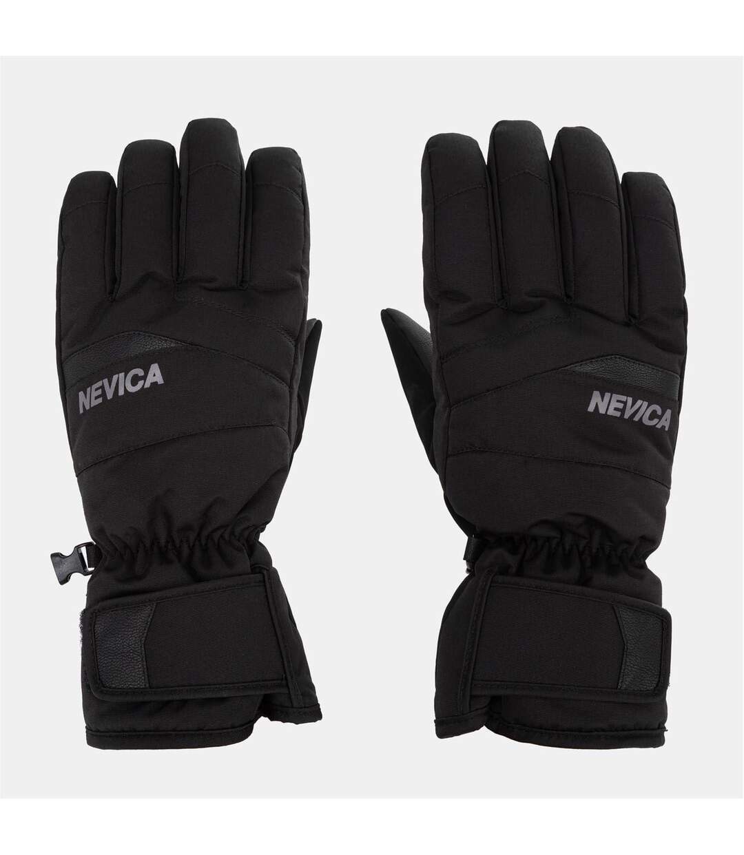 Gants De Ski Motif/style Logo Meribel Adulte Noir Nevica-1
