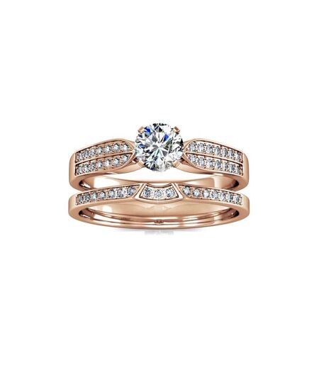 Bague Glamour Lock, Zircon Blanc