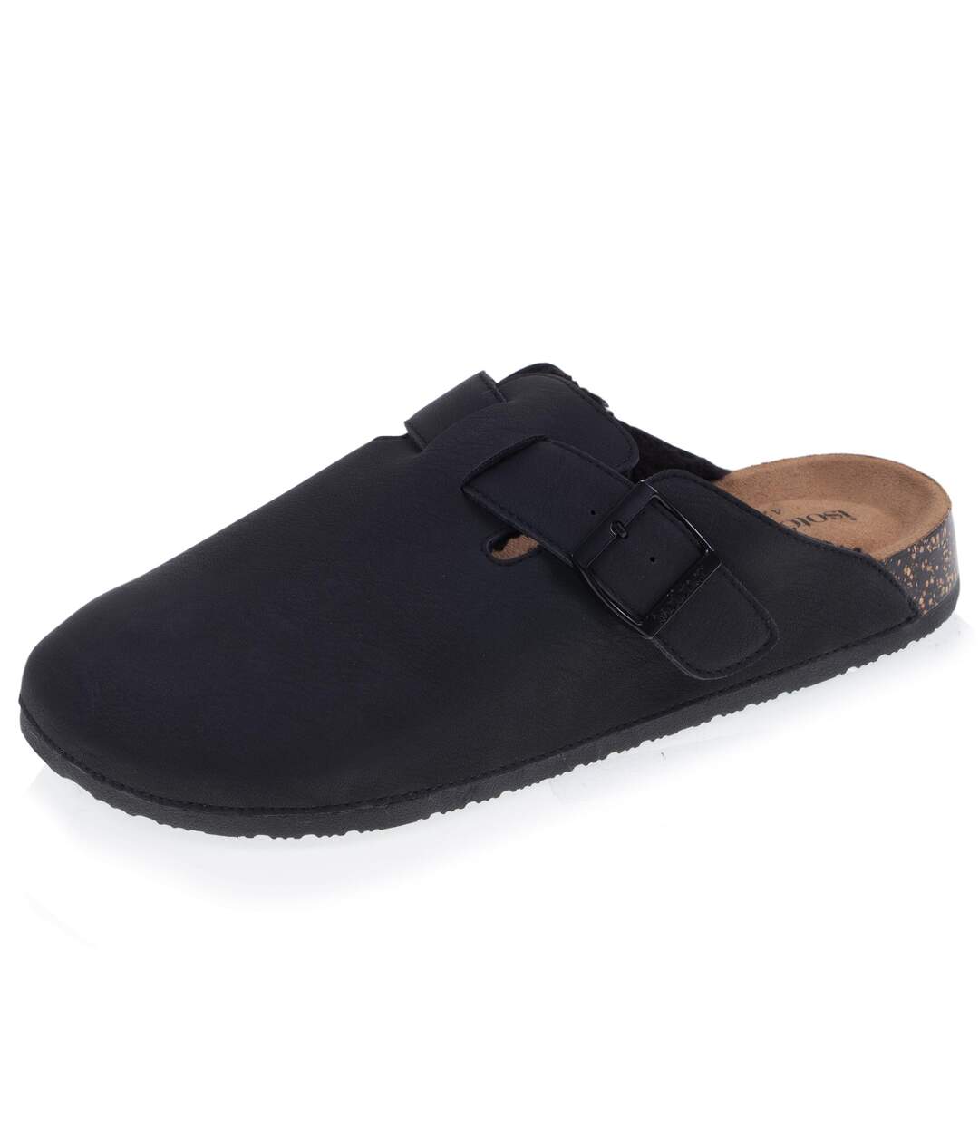 Isotoner Mules homme sabots fourrés très tendances, souples, légers et confortables, effet cuir