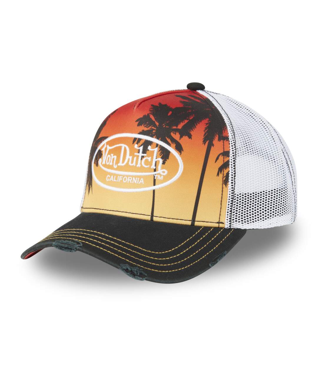 Casquette trucker avec filet avec print en sublimation Subli Calif Vondutch-1