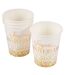 Lot de 6 Gobelets en Papier Anniversaire Gold 25cl Blanc-1
