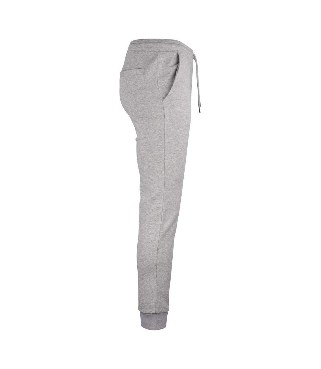 Pantalon de jogging premium oc homme gris chiné Clique-4