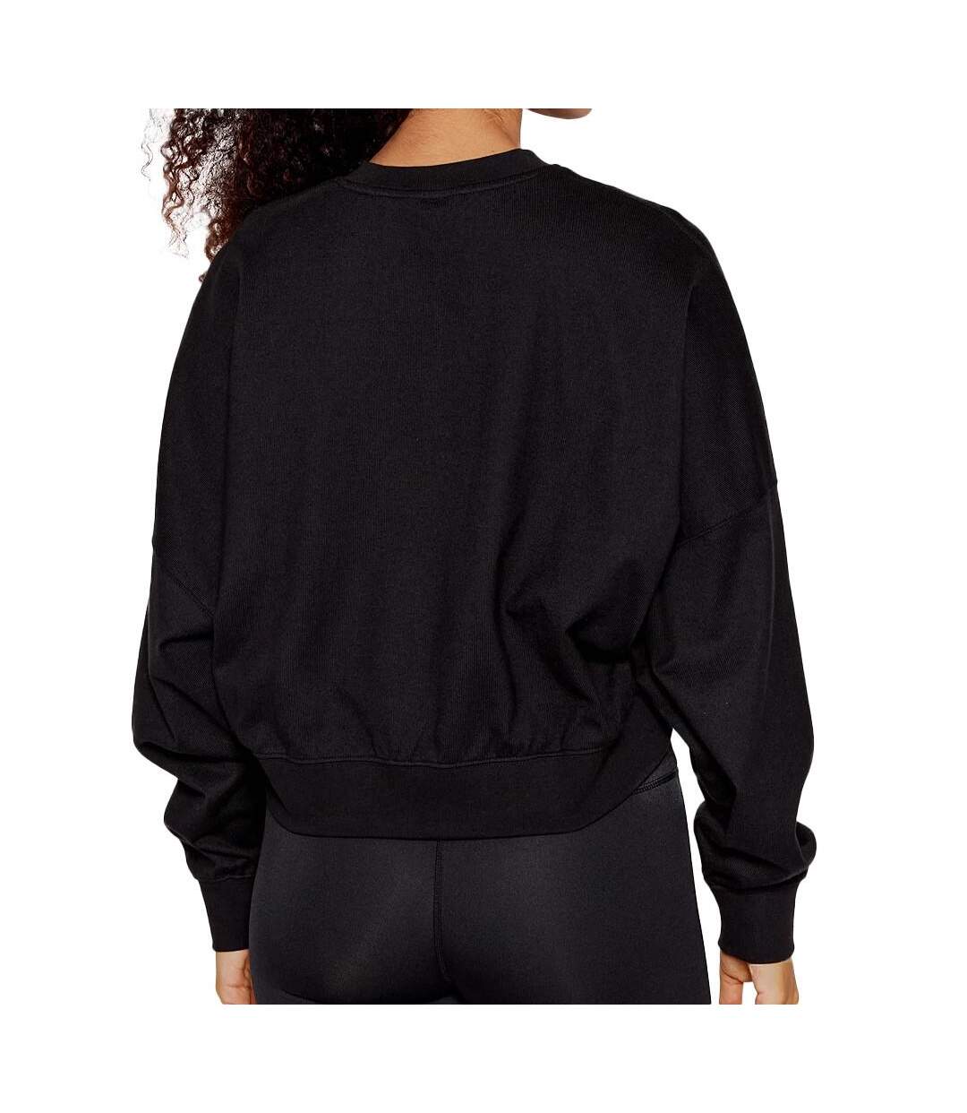 Sweat Oversized Noir femme Adidas Trèfle - 14A