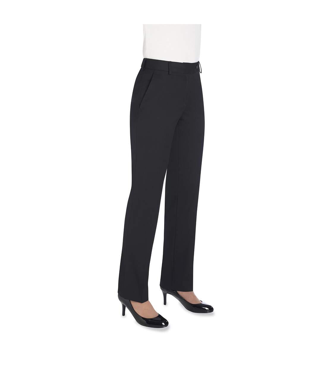 Pantalon de costume bianca femme noir Brook Taverner-1