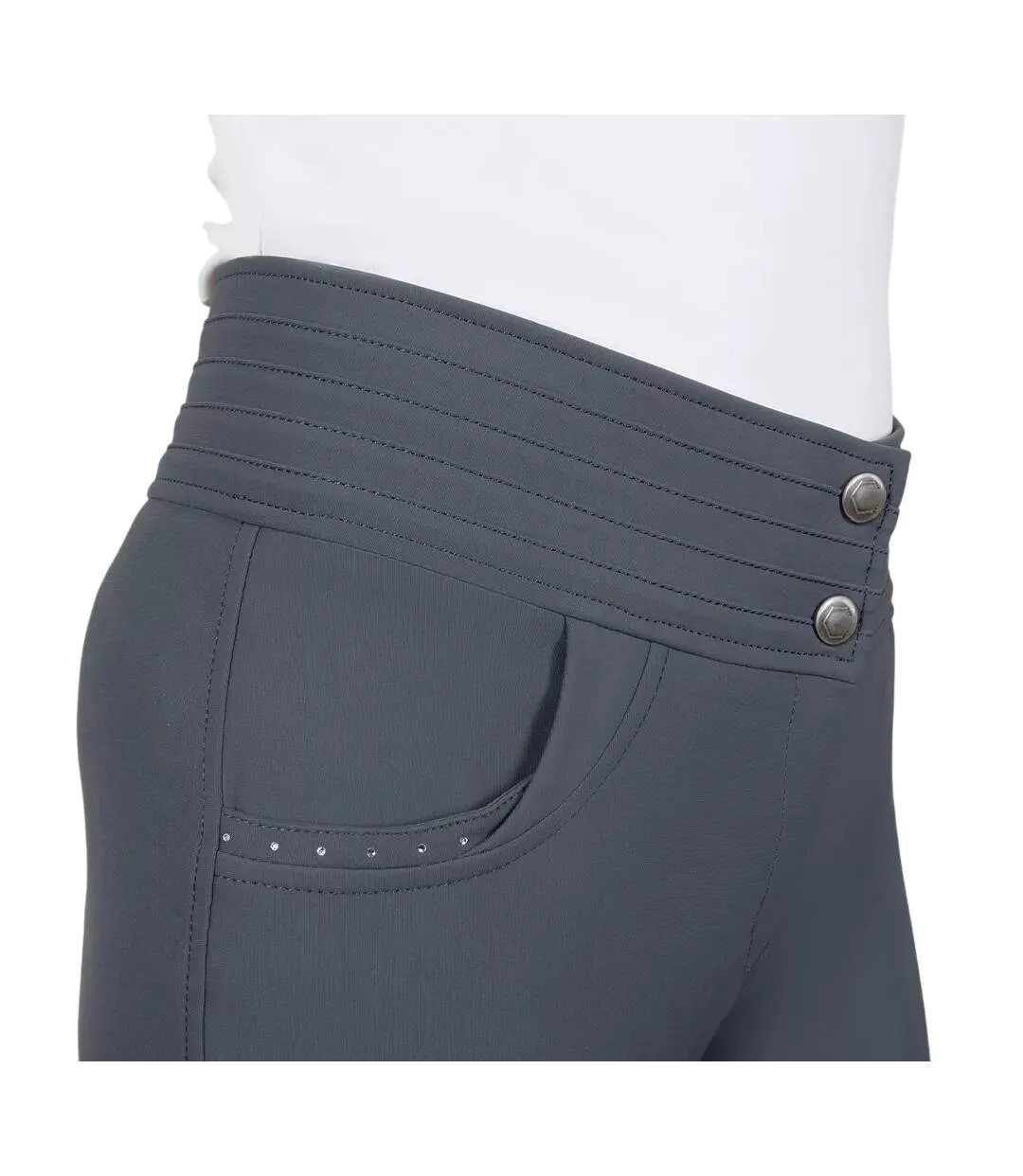 Pantalon D´équitation Style Strass Fenham Femme Bleu Coldstream-4