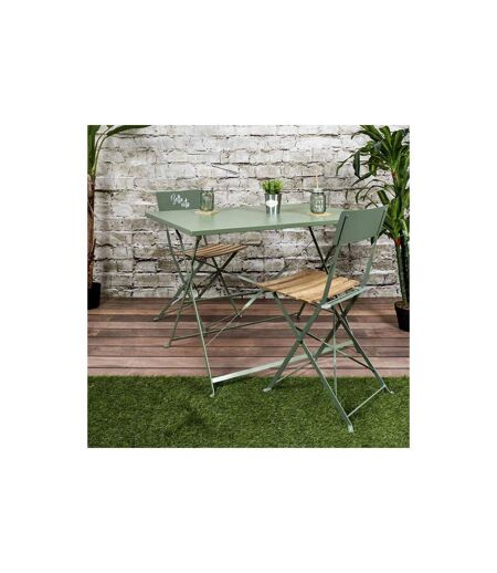 Table de Jardin Pliante Palerme 110cm Kaki