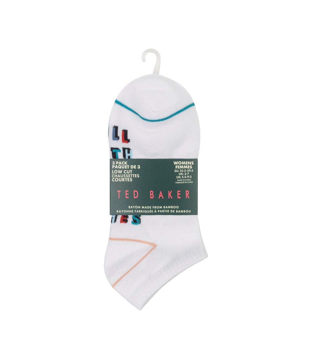 Lot De 3  Socquettes Femme Blanc Ted Baker-2