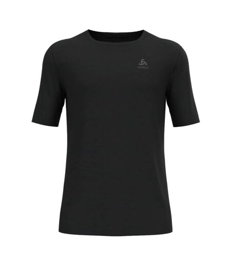 Mens Merino Wool Crew Neck Regular T-shirt Black Odlo