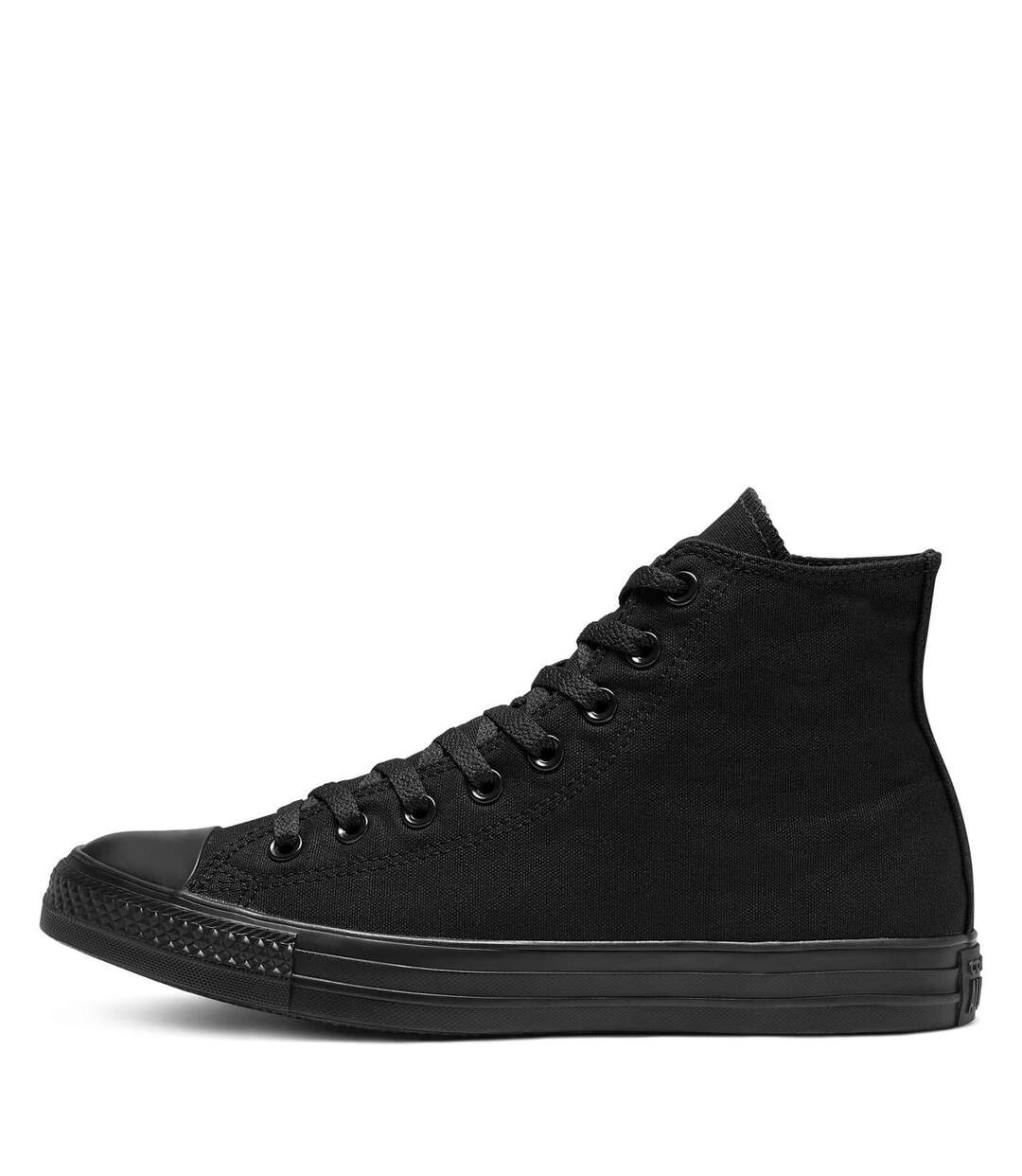 Womens/ladies All Star Canvas High Top Trainers Black Converse-4
