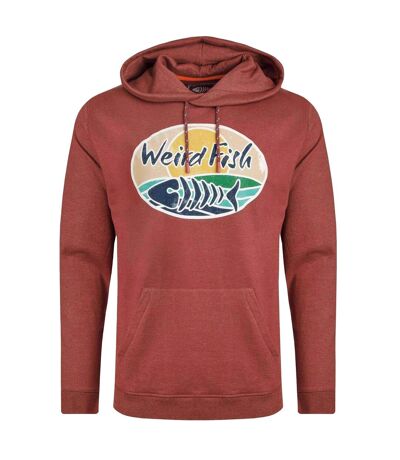 Mens bryant graphic print pull over hoodie pinot red Weird Fish