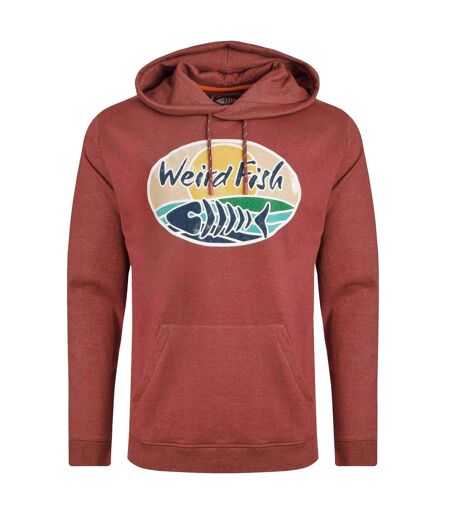 Mens bryant graphic print pull over hoodie pinot red Weird Fish