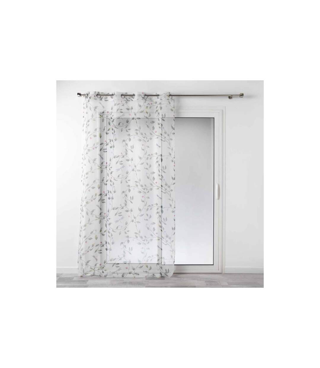 Rideau Voilage à Œillets Ancolie 140x240cm Blanc-1