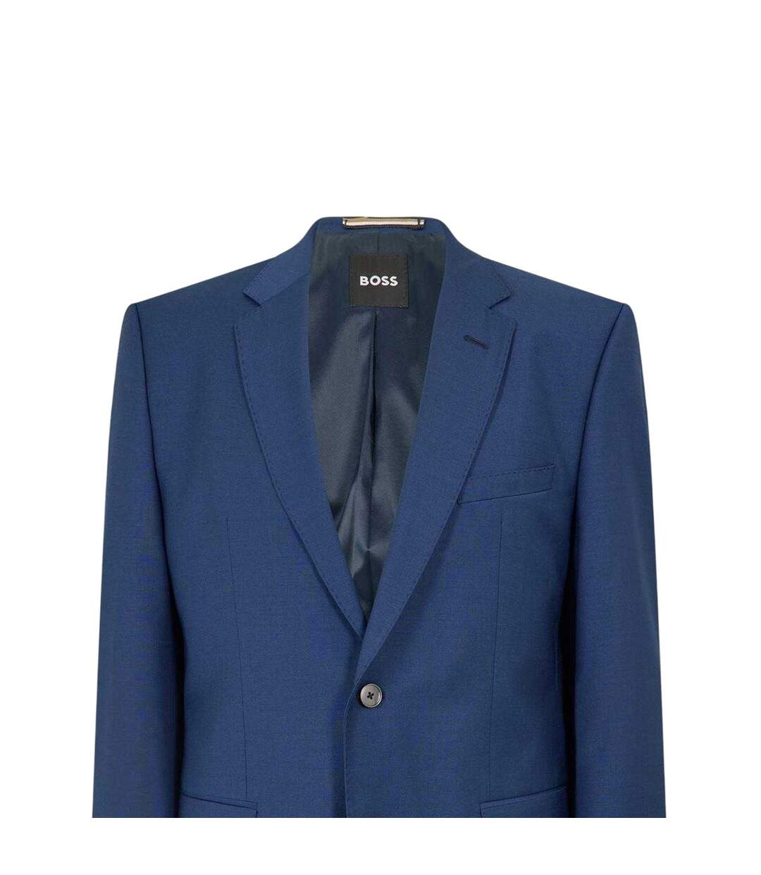 Mens H Jasper Single-breasted Suit Jacket Blue Boss-3