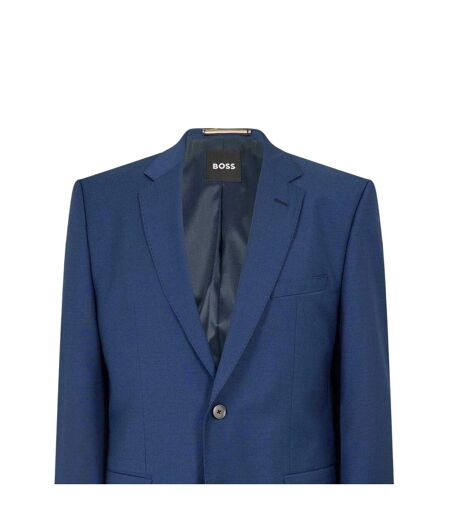Mens H Jasper Single-breasted Suit Jacket Blue Boss