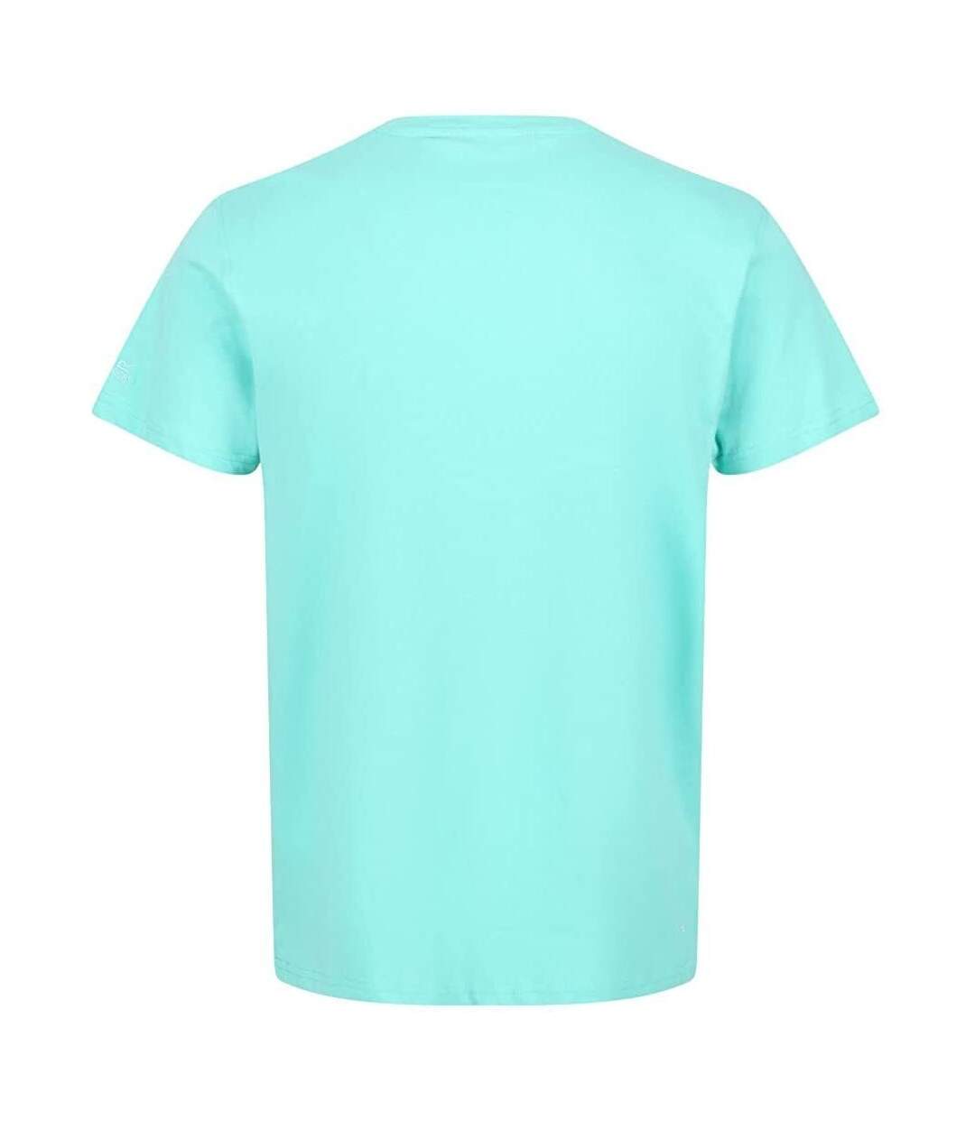 Regatta Mens Cline VI Circle Cotton T-Shirt (Opal Green)