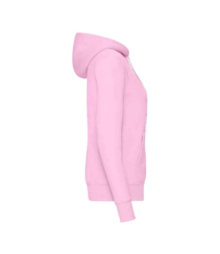 Classic lady fit hooded sweatshirt light pink Fruit of the Loom