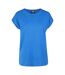 Womens/ladies Extended Shoulder T-shirt Bright Blue Urban Classics-1