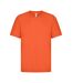 Classic Mens Ringspun Tee Orange Casual-2