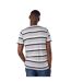 Mens boston crest and stripes embroidered t-shirt grey Maine