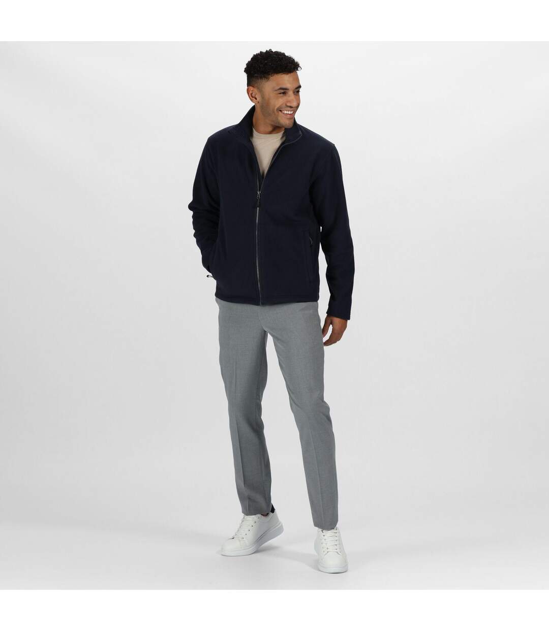 Veste Polaire Honestly Made Homme Bleu Marine Regatta-1